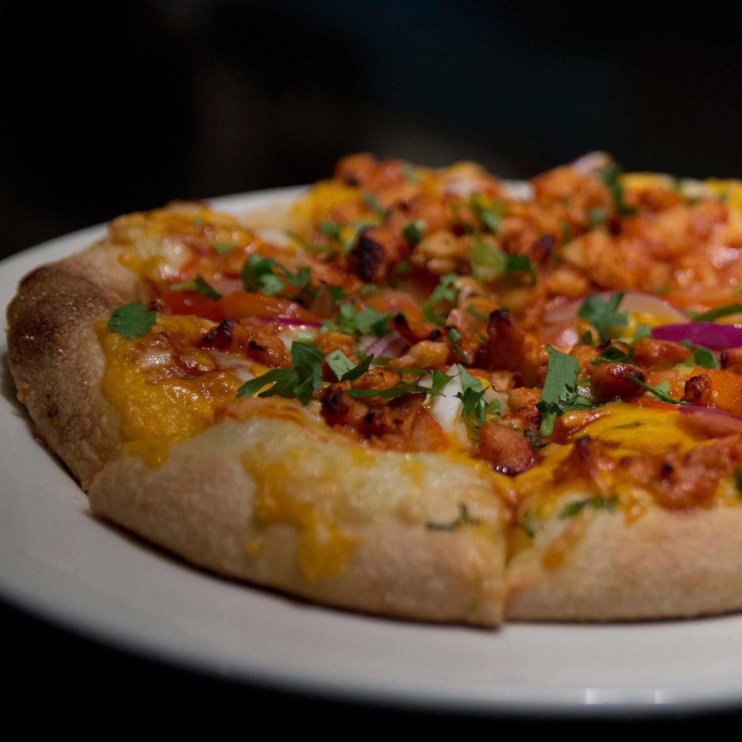 BBQ Chicken Pizza.